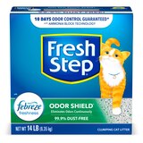 Fresh Step Odor Shield Clumping Cat Litter with Febreze Freshness, 14 lb, thumbnail image 1 of 11