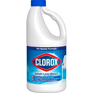  Clorox Splash-Less Liquid Bleach, Regular, 55 OZ 