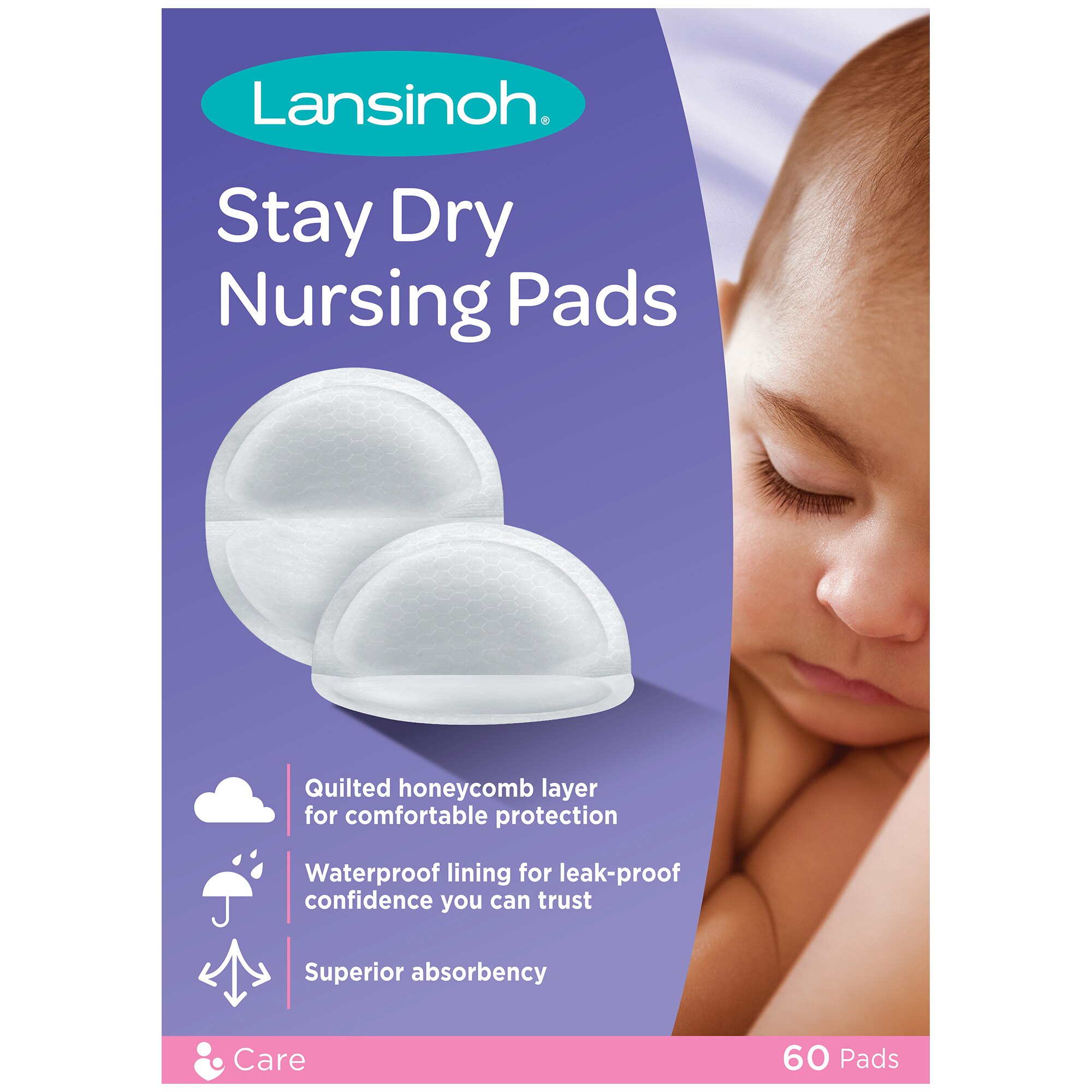 Lansinoh Disposable Nursing Pads - Stay Dry, 60 Ct , CVS