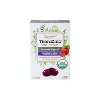 Quantum Health ThereaZinc Zinc Lozenges, Elderberry Raspberry, 25 CT
