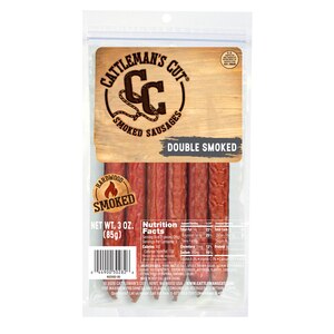 Cattleman's Cut Double Smoke Sausage Sticks, 3 Oz , CVS