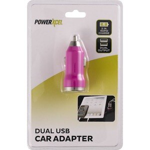 PowerXcel USB Car Charger 2.1, Purple , CVS