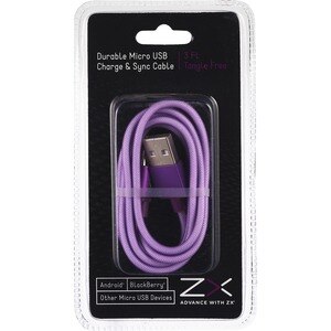 PowerXcel Durable Micro To USB Sync & Charge Cable, Blue , CVS
