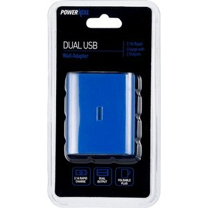 PowerXcel Dual USB Wall Adapter, Blue , CVS