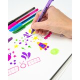 Zebra Pen Doodlerz Gel Stick Pen, 1.0mm Medium, Assorted Neon Colors, 10 CT, thumbnail image 3 of 3