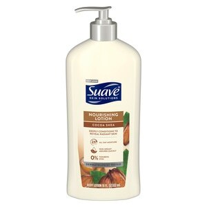 Suave Smoothing With Cocoa Butter And Shea Body Lotion, 18 Oz , CVS