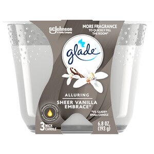 Glade Jar Candle Air Freshener, Sheer Vanilla Embrace, 6.8 Oz , CVS