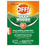 OFF Deep Woods Insect Repellent Towelettes, 12 ct, thumbnail image 1 of 3