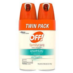 OFF! FamilyCare Insect Repellent I, Smooth & Dry, 4 OZ, 2 CT