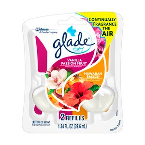 Glade PlugIns Scented Oil Air Freshener Refill, Hawaiian Breeze & Vanilla Passion Fruit, 2 Ct - 0.67 Oz , CVS