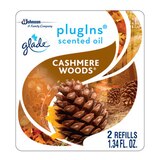 Glade PlugIns Scented Oil Refill, Cashmere Woods, 1.34 OZ, 2 CT, thumbnail image 5 of 5