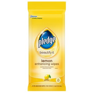 Pledge Lemon Enhancing Wipes, 24 Ct , CVS