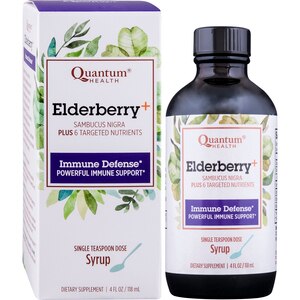 Quantum Health Elderberry Syrup from Sambucus Nigra for Immune Support, 4 fl oz.