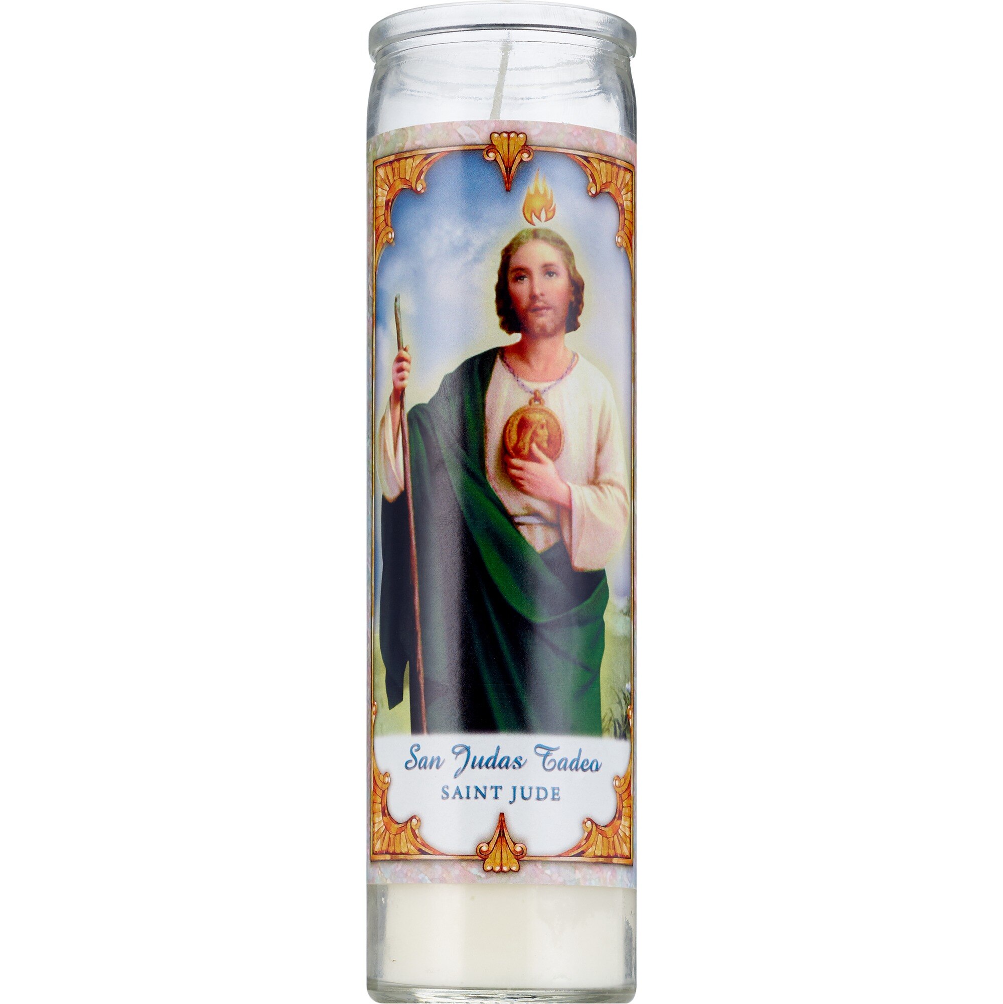 Star Candle Prayer Candle, St Jude White Wax, 8 , CVS