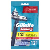 Gillette Sensor2 2-Blade Lubrastrip Fixed Disposable Razors
