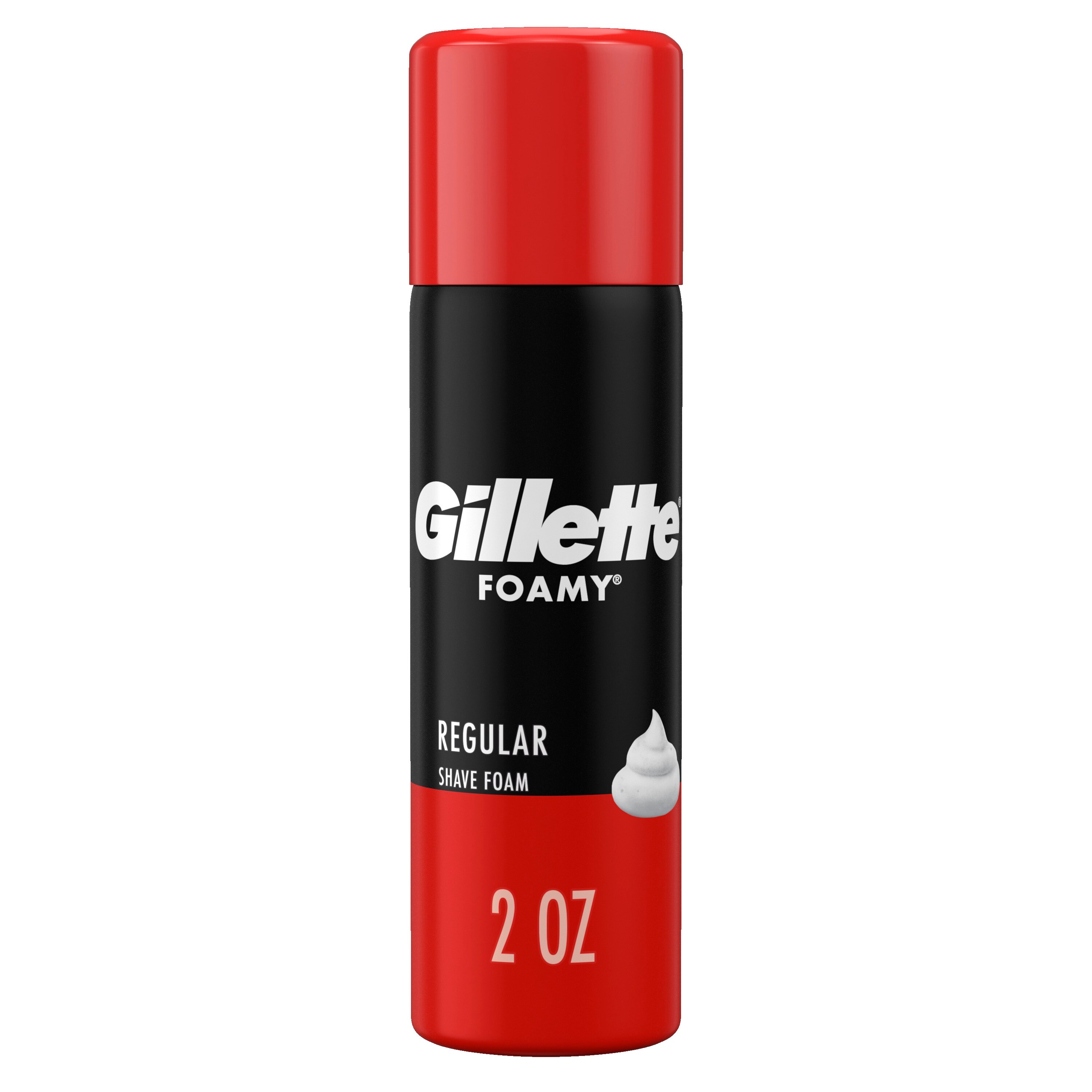 Gillette Foamy Regular - Espuma de afeitar, 2 oz