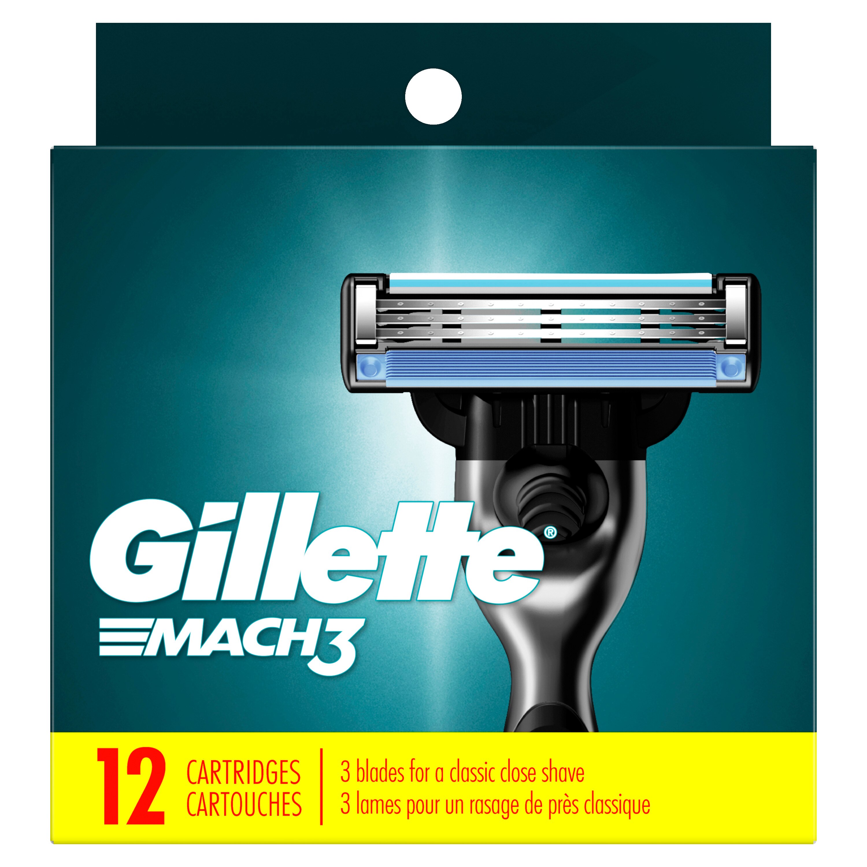 Gillette Mach3 3-Blade Razor Blade Refills, 12 Ct , CVS