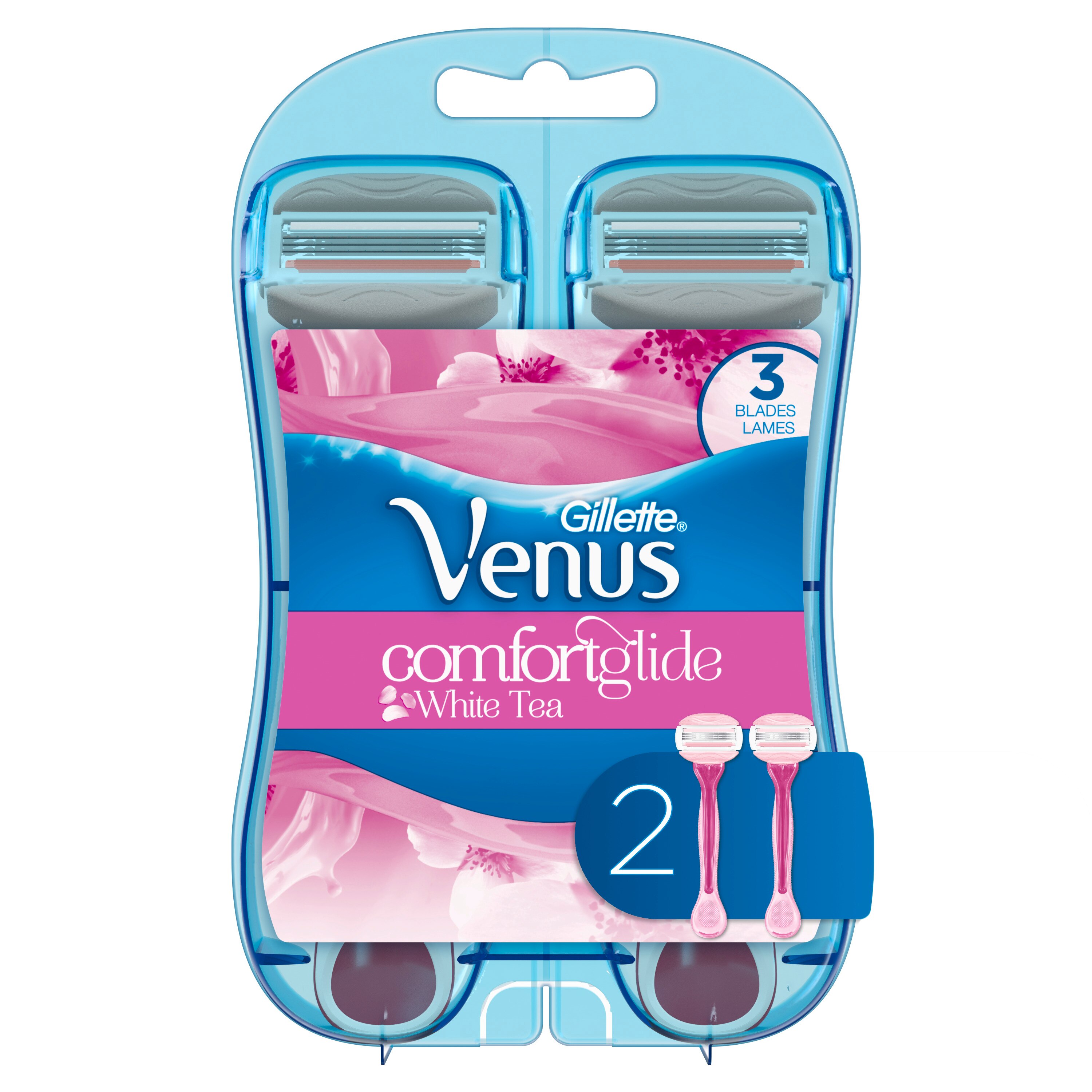 Gillette Venus Spa Breeze Women's White Tea Scented Disposable Razor, 2CT