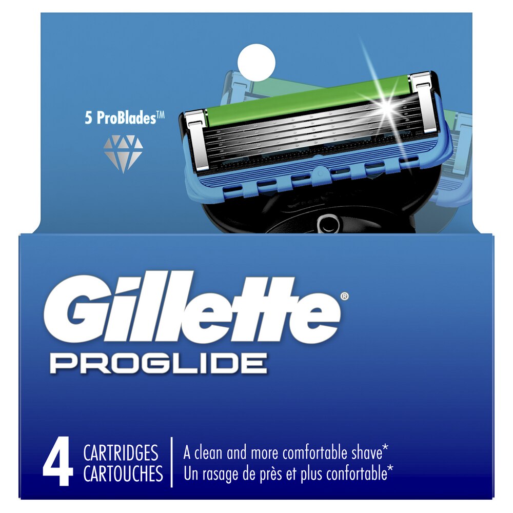 Gillette ProGlide - Rasuradoras para hombre, 4 hojas de repuesto