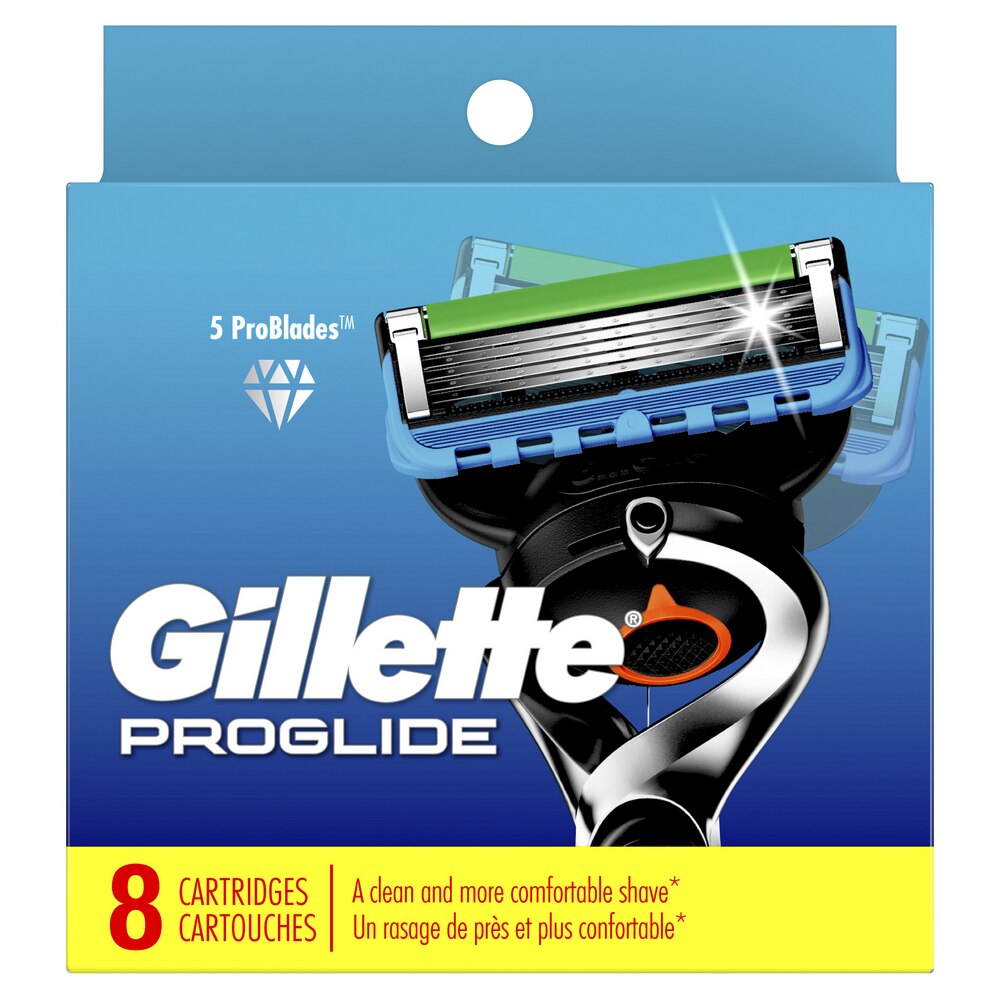 Gillette ProGlide - Hojas de repuesto para rasuradora de hombre, 8 u.