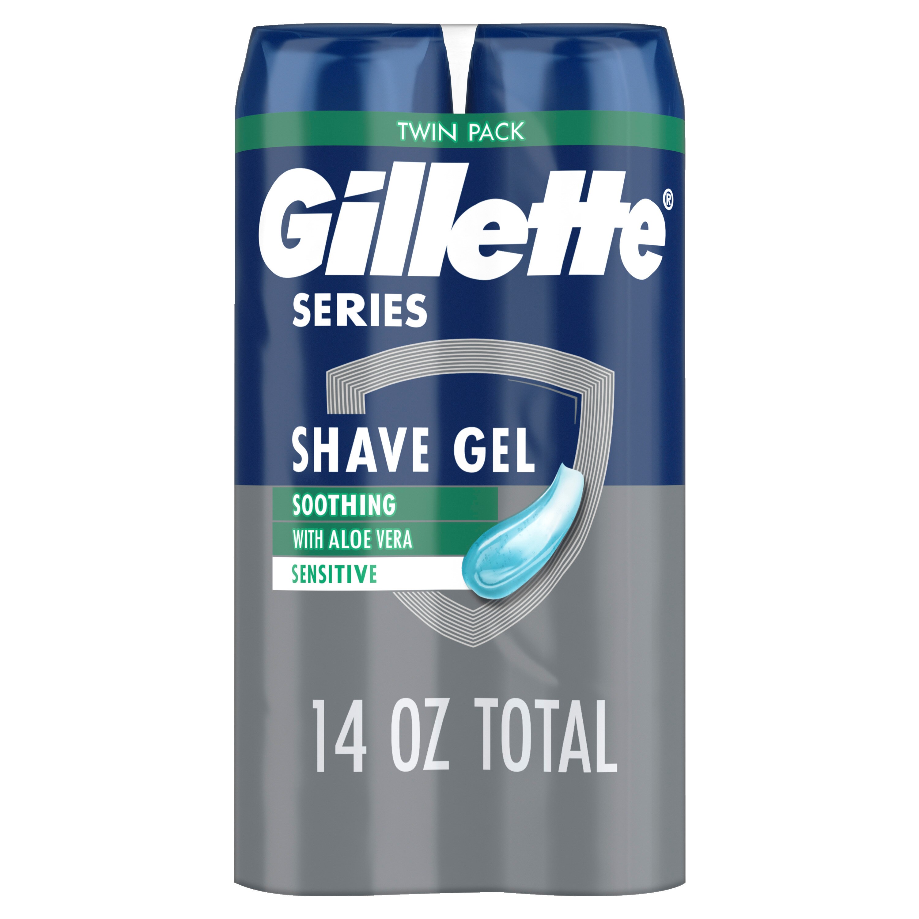 Gillette Series Sensitive Shave Gel With Aloe, 7 OZ, 2 Pack , CVS
