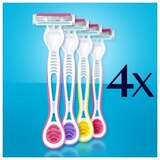 Gillette Venus Simply3 3-Blade Disposable Razors, thumbnail image 4 of 6