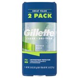 Gillette Clear Gel Power Rush Deodorant, 3.8 OZ Each, 2CT, thumbnail image 1 of 9