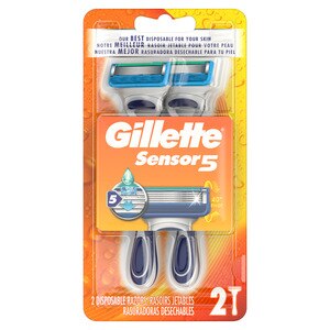 Gillette Sensor 5- Rasuradoras desechables, 2 u.