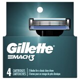 Gillette Mach3 3-Blade Razor Blade Refills, thumbnail image 1 of 10