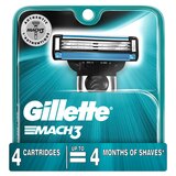 Gillette Mach3 3-Blade Razor Blade Refills, thumbnail image 2 of 10