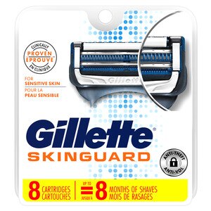 Gillette SkinGuard Men's Razor Blade Refills, 8 Ct , CVS