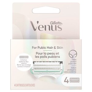 Gillette Venus Women's Razor Blades For Pubic Hair And Skin, 4 Ct , CVS