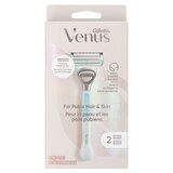 Gillette Venus for Pubic Hair and Skin, Women's Razor Handle + 2 Blade Refills, thumbnail image 1 of 9