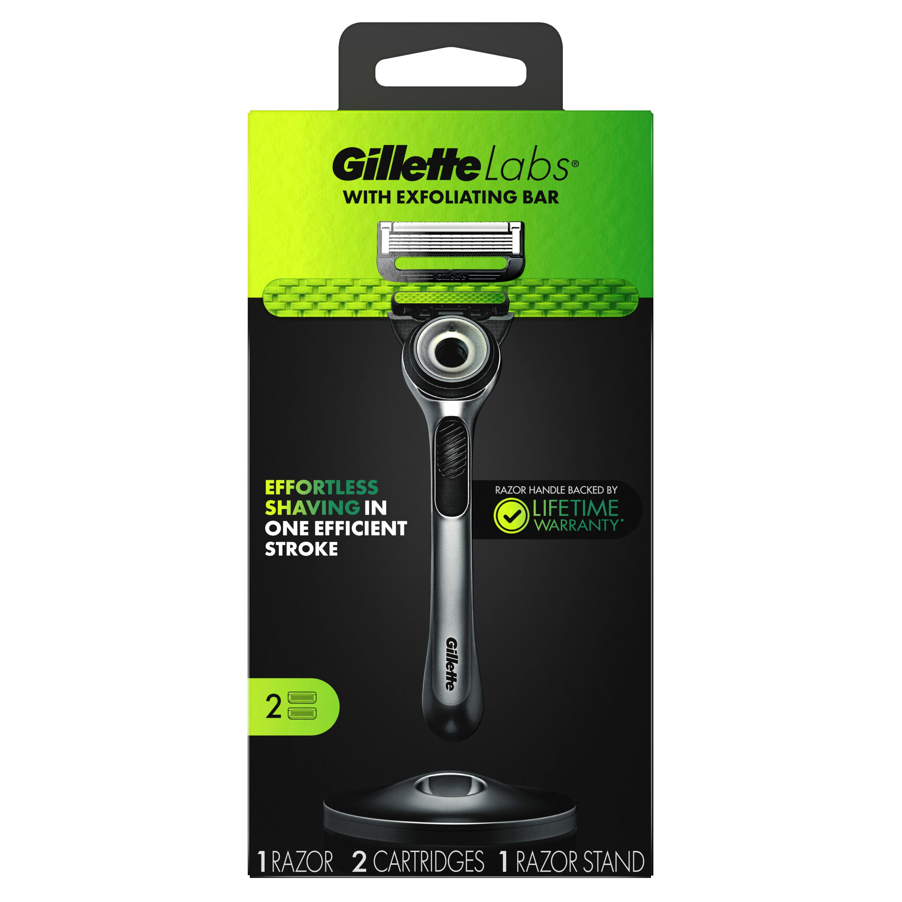 GilletteLabs 5-Blade Razor + 1 Razor Blade Refill + 1 Razor Stand , CVS