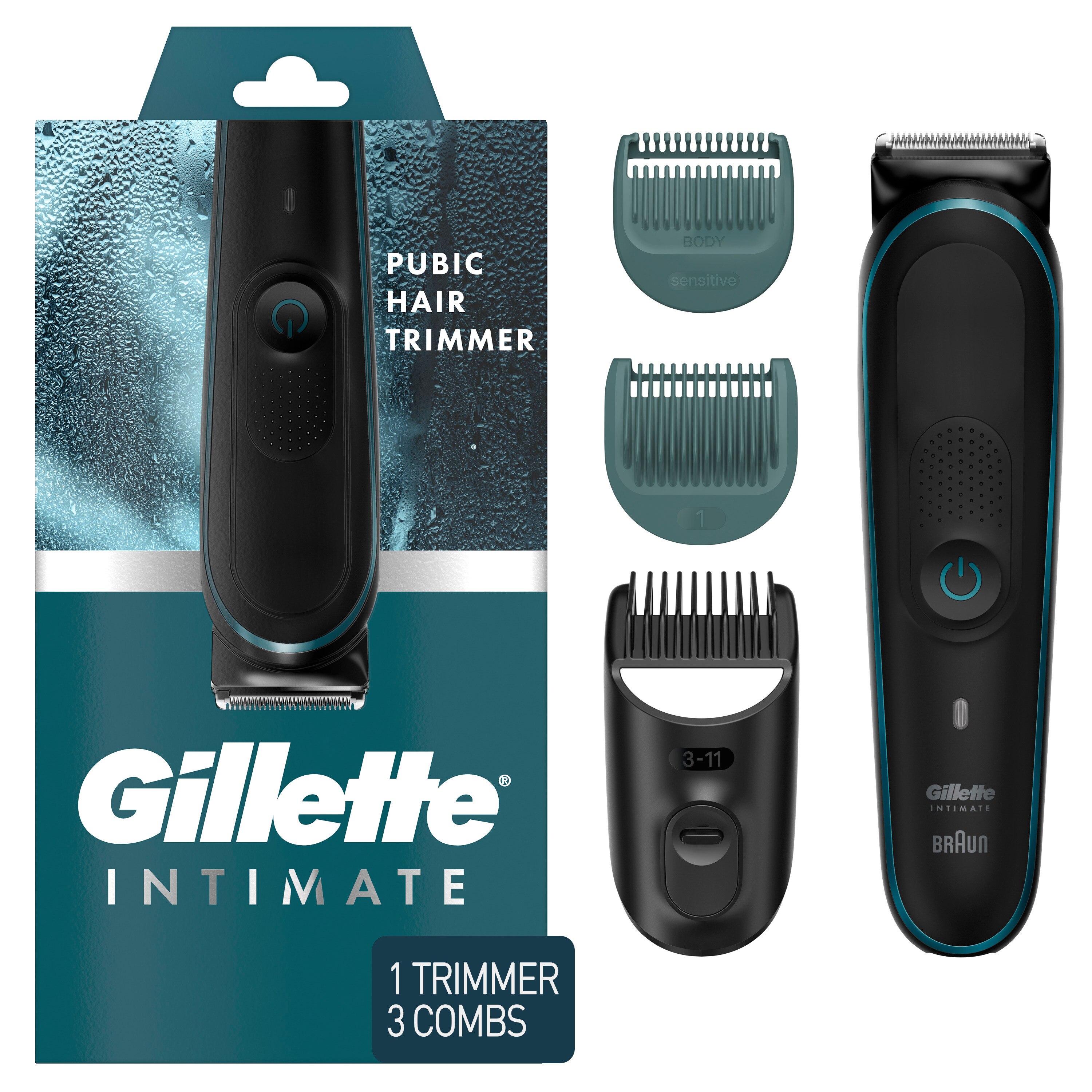 Gillette Men's Intimate Waterproof Pubic Hair Trimmer , CVS