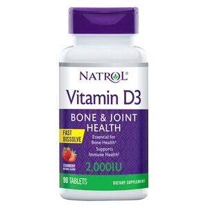 Natrol Vitamin D3 2000 iu Fast Dissolve, 90 CT