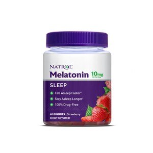 Natrol 10mg Melatonin Sleep Gummies, Strawberry, 60 CT