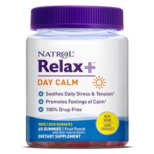 Natrol Relax+ Day Calm Gummies, 60 CT