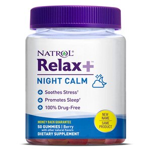 Natrol Relax+ Night Calm Gummies, 50 CT