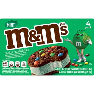 M&M's Ice Cream Cookie Sandwiches, 4 CT
