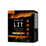 GNC Beyond Raw LIT On-The-Go Pre-Workout, Gummy Worm, 4 - 16OZ Cans, thumbnail image 1 of 5