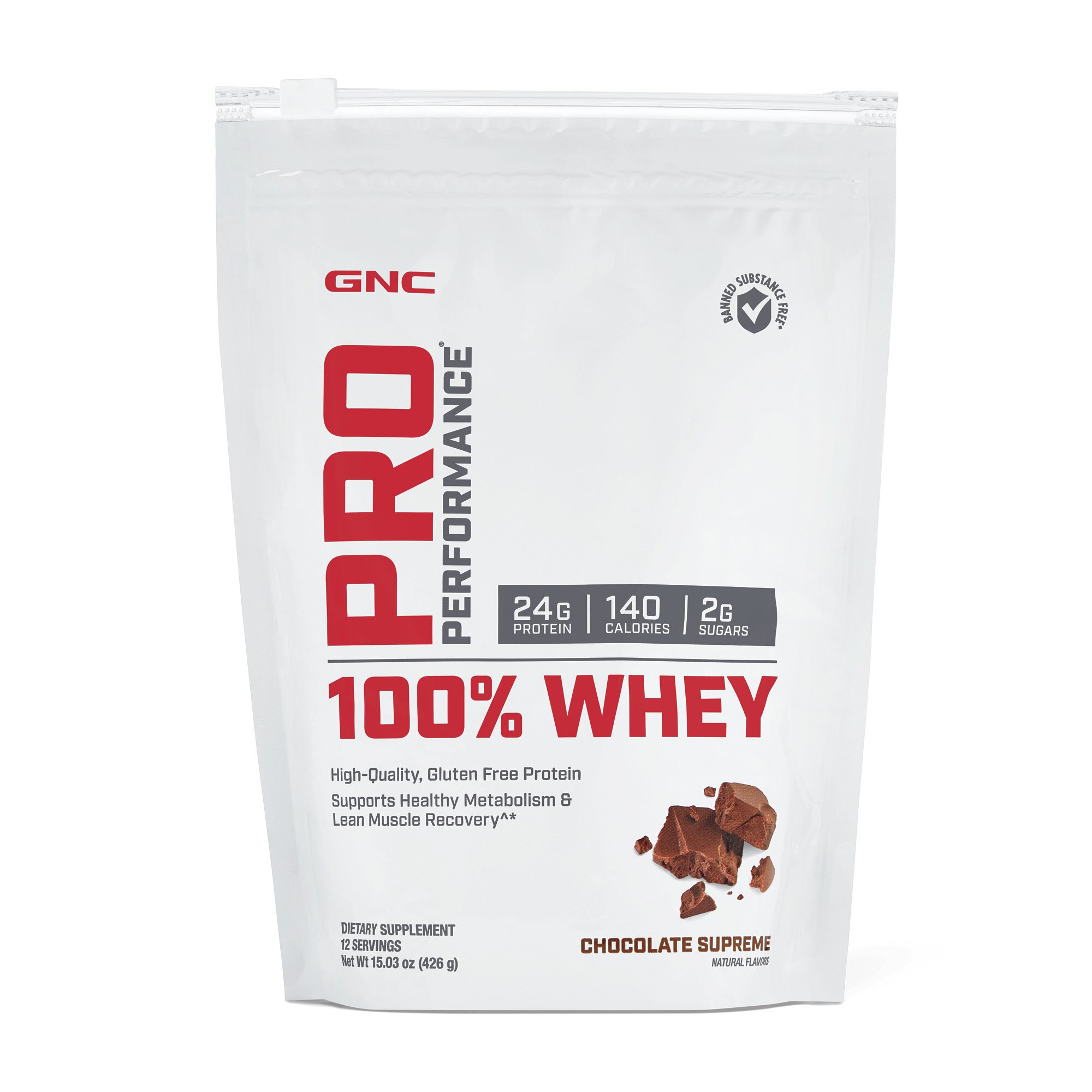 GNC Pro Performance 100% Whey Protein Powder, Chocolate Supreme, 12 Servings - 15.03 Oz , CVS