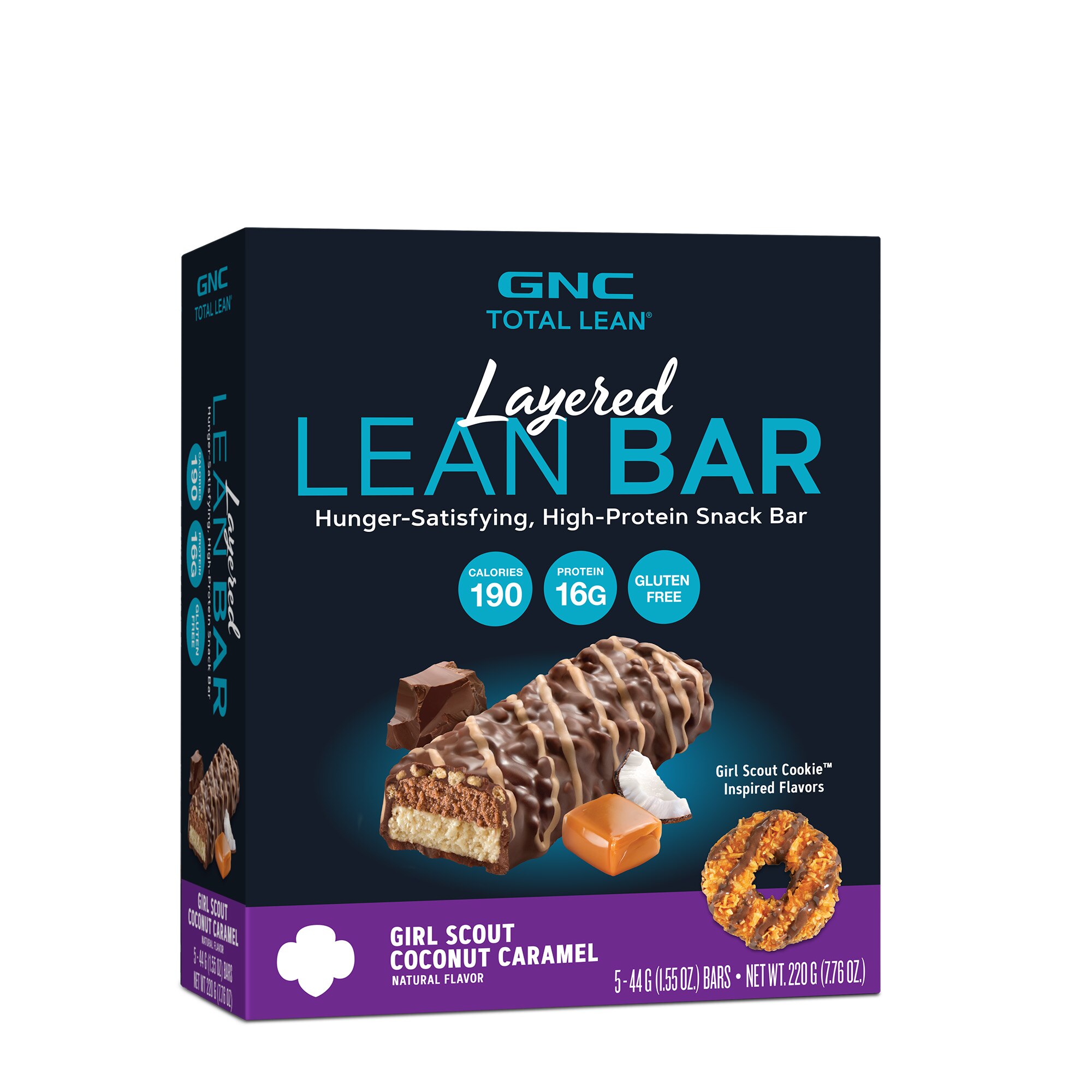 GNC Total Lean Girl Scouts Coconut Caramel, 16g Protein Bar, 1 Ct - 1.55 Oz , CVS