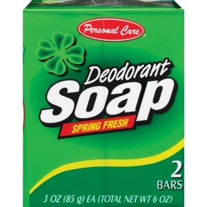 Personal Care Deodorant Soap, Spring Fresh 2 Bars