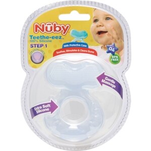  Nuby 100% Silicone Teethe-eez Step 1, 0m+ 