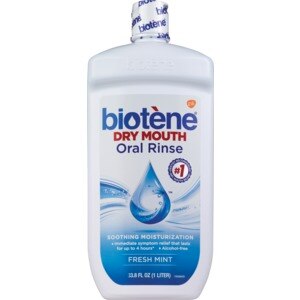 Biotene Oral Rinse Mouthwash For Dry Mouth, Alcohol-Free, Fresh Mint, 33.8 Oz , CVS
