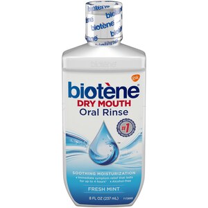 Biotene Oral Rinse Mouthwash for Dry Mouth, Fresh Mint, 8 fl oz