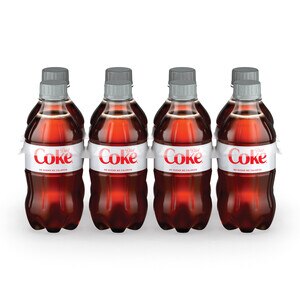 Diet Coke Soda Soft Drink, 12 OZ Bottles, 8 PK