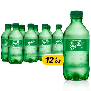 Sprite Lemon Lime Soda Soft Drinks, 12 OZ Bottles, 8 PK