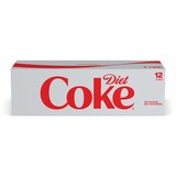 Diet Coke Soda Soft Drink, Cans, 12 ct, 12 oz , thumbnail image 1 of 4